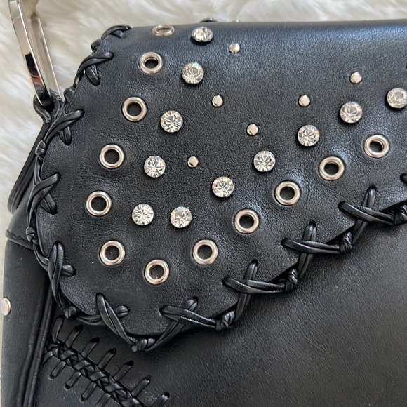 Rare! Dior love & peace black leather saddle bag - Picture 3 of 6